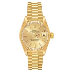 Rolex Montre Datejust President en or jaune pour femmes 69178 papiers