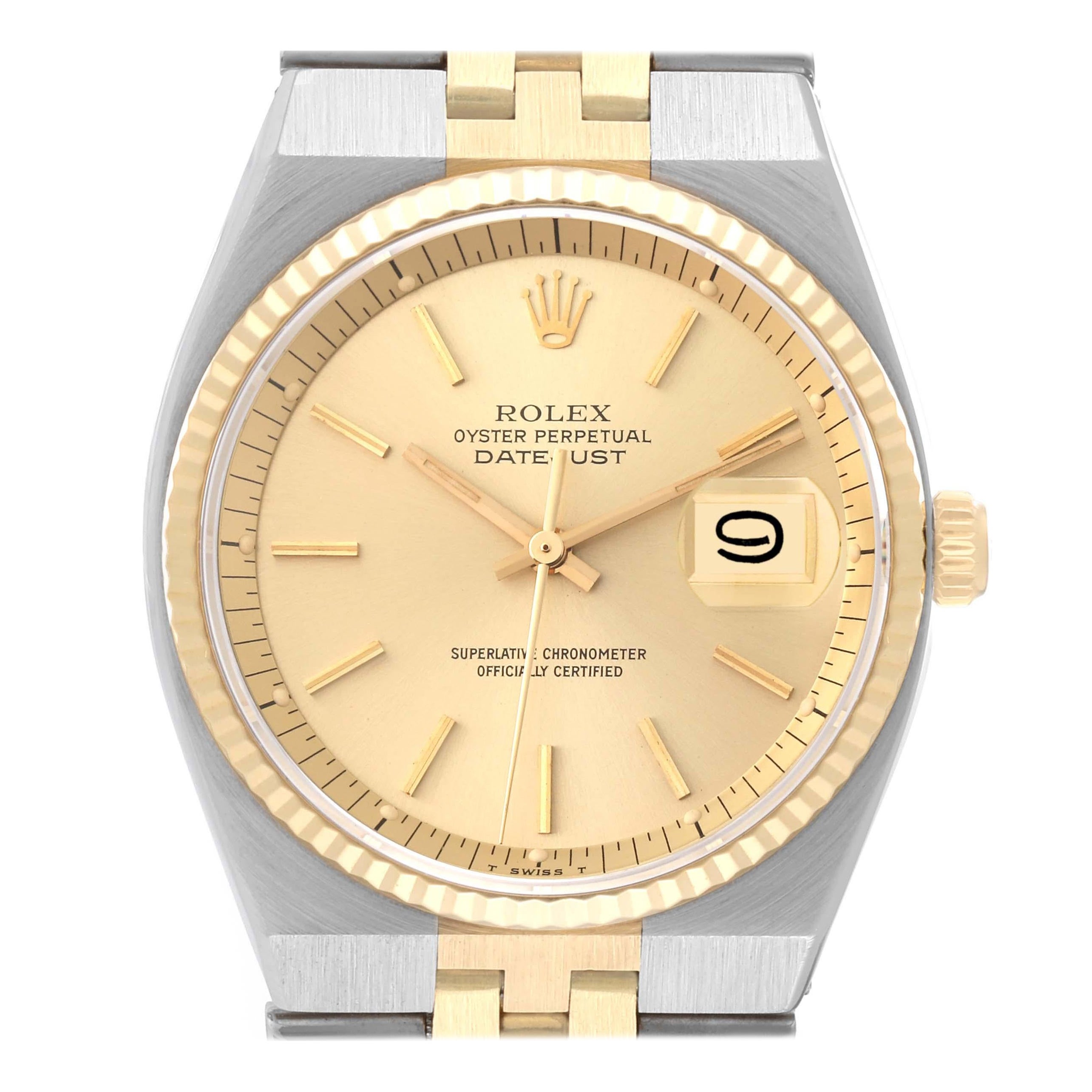 Rolex Datejust 36 Stahl Gelbgold Vintage Herrenuhr 1630