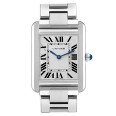 Cartier Tank Solo Small Silver Dial Steel Ladies Watch W5200013 Unworn