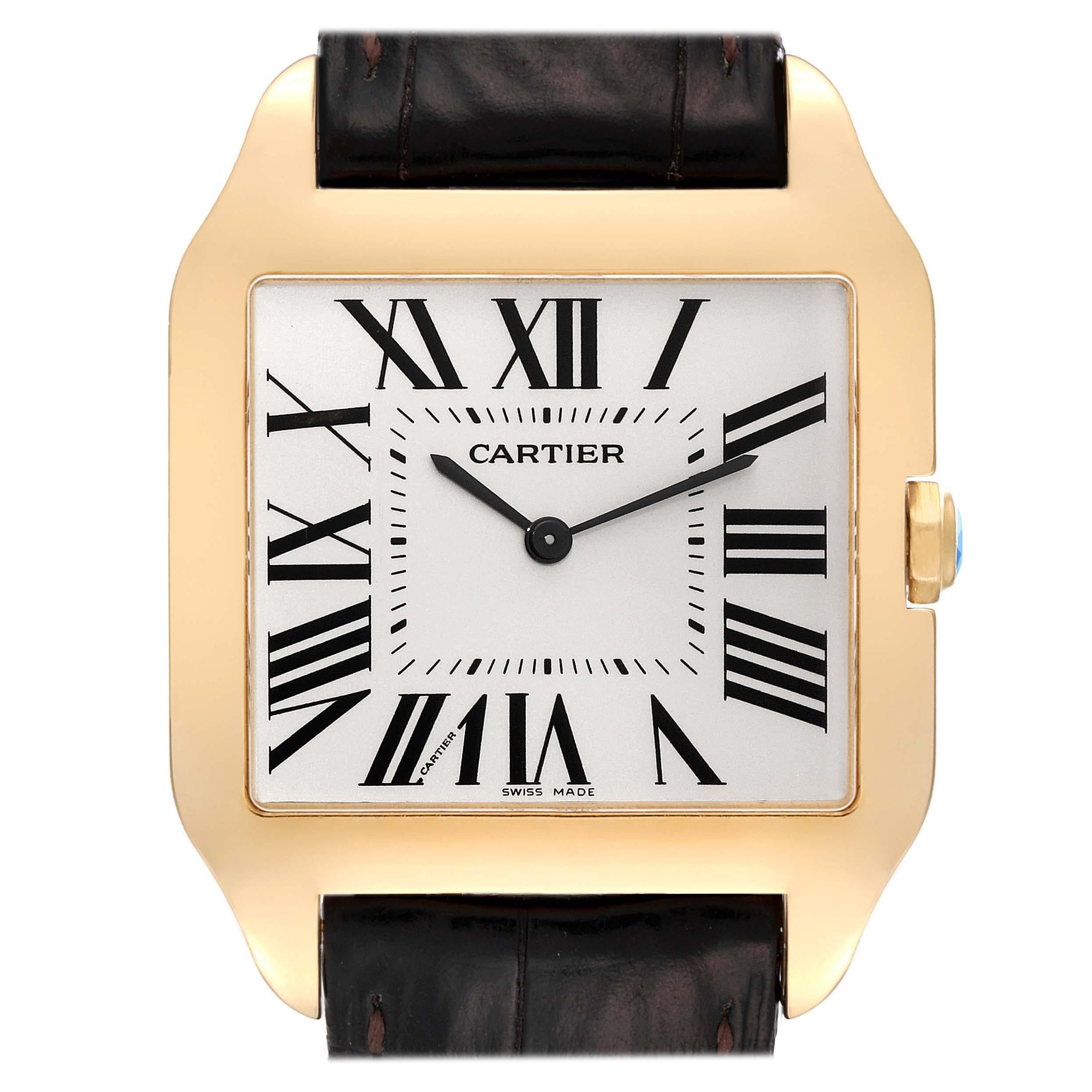 Cartier Santos Dumont Yellow Gold Mens Watch W2008751