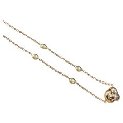 14k Yellow Gold Knot Necklace 