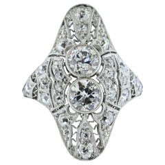 Edwardianischer Diamantring, um 1915