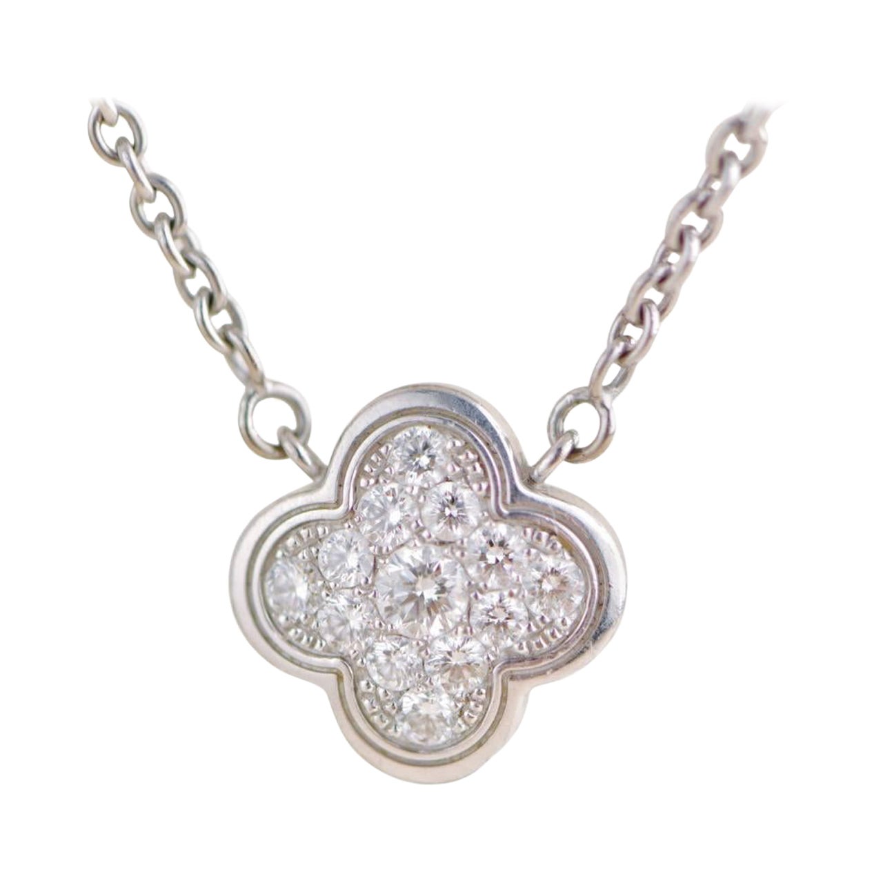 Van Cleef & Arpels Diamond Pure Pendant Necklace For Sale