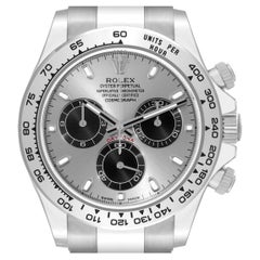 Used Rolex Daytona White Gold Silver Dial Mens Watch 116509 Unworn