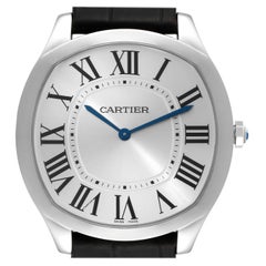 Antique Cartier Drive Extra Flat Steel Mens Watch WSNM0011 Box Papers