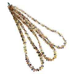 97.00 Karat Multi Color Sapphire Drops Top Qualität Natürlicher Edelstein Feiner Schmuck