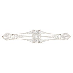 Antique Art Deco 0.75ct Diamond Brooch, c.1920s