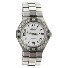 Chopard Ladies Stainless Steel Diamond St. Moritz Automatic Wristwatch