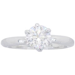Certified .90 Carat Solitaire Diamond Engagement Ring 9