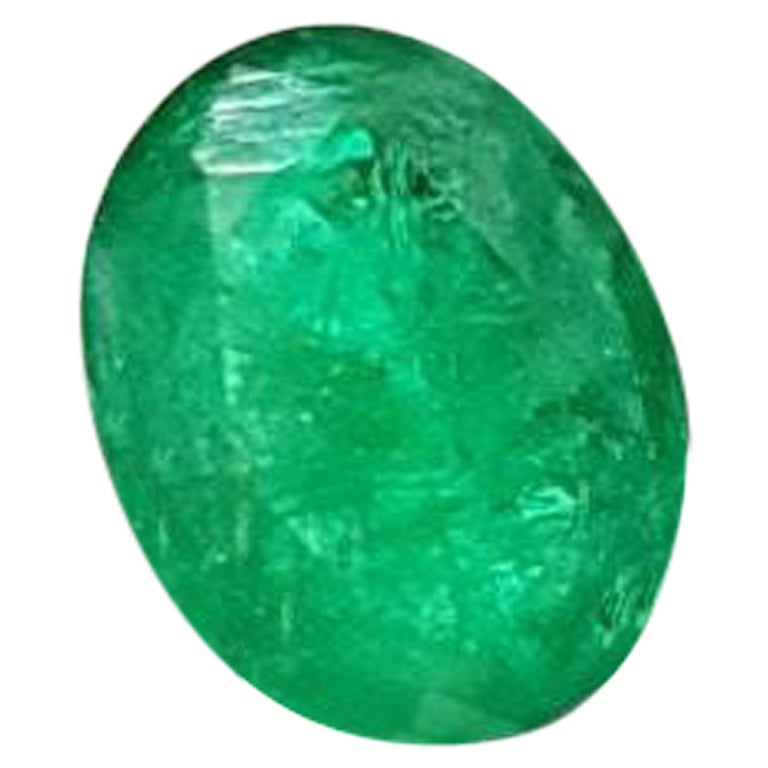 Pierre précieuse non sertie, émeraude naturelle de Sandawana de taille ovale certifiée 2,45 carats.

Taille : 10.10x7.60x4.90mm Approx.
Grade de clarté de la pierre : Modérément incluse
Pays d'origine : Sandawana