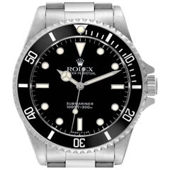 Rolex Montre Submariner No Date 40mm 2 lignes d'acier pour hommes 14060 Boîte et papiers d'origine