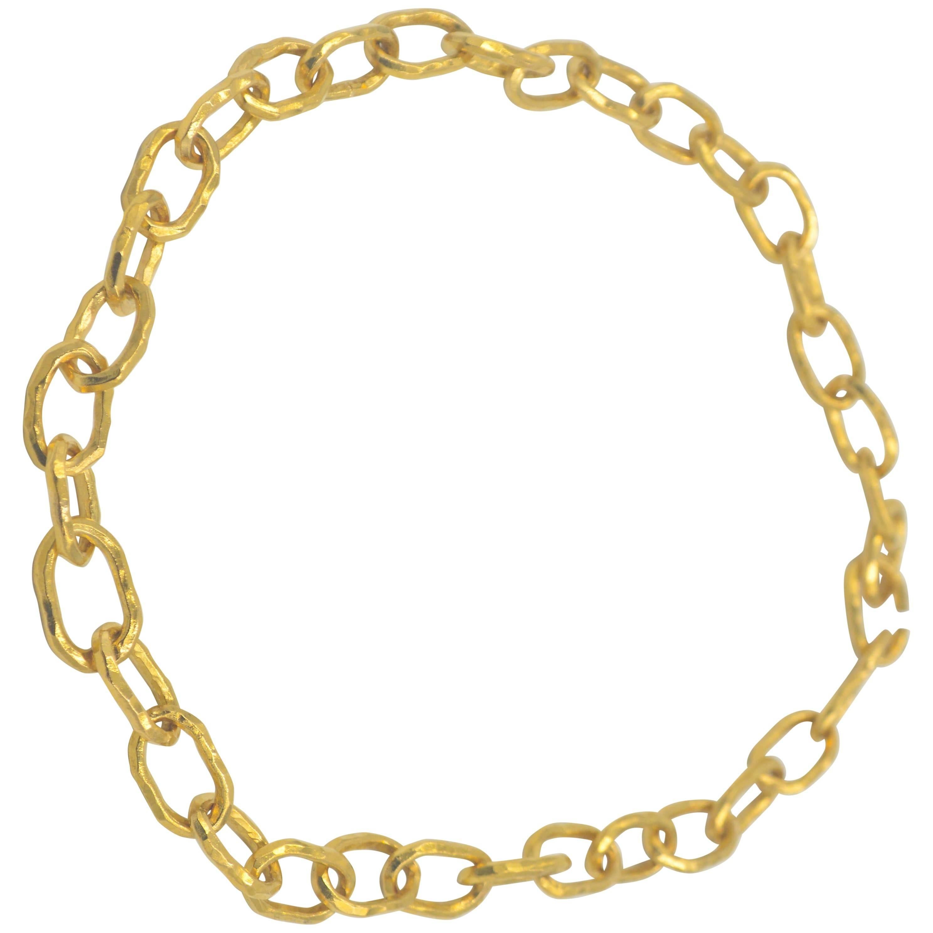 Jean Mahie Large Gold Cadene Link Necklace