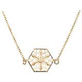Snowflakes Power Gold Necklace