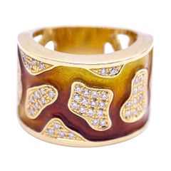 Gold and Enamel Ring