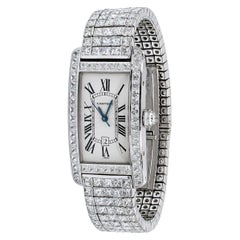 Used Cartier 'Tank Americaine' Ladies' Diamond Wristwatch