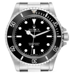 Rolex Submariner No Date 40mm 2 Liner Steel Mens Watch 14060 Box Papers