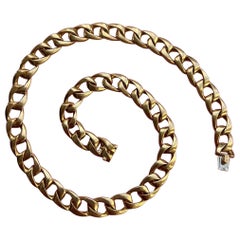 Retro An 18 Carat Gold Cartier Necklace