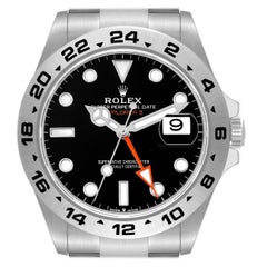 Used Rolex Explorer II 42mm Black Dial Steel Mens Watch 226570 Box Card