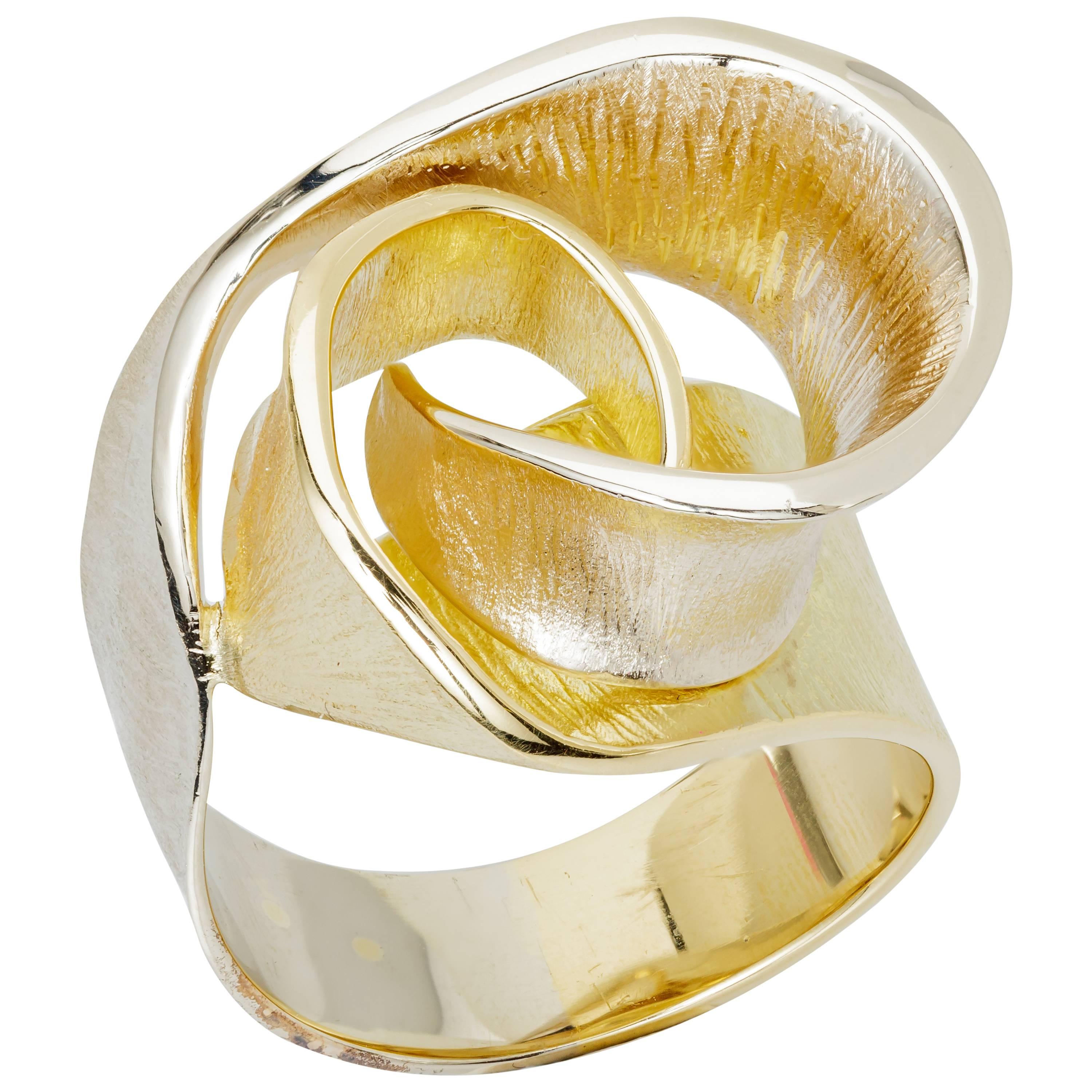 H. Stern Grupo Corpo Yellow and Noble Gold Rose Ring 
