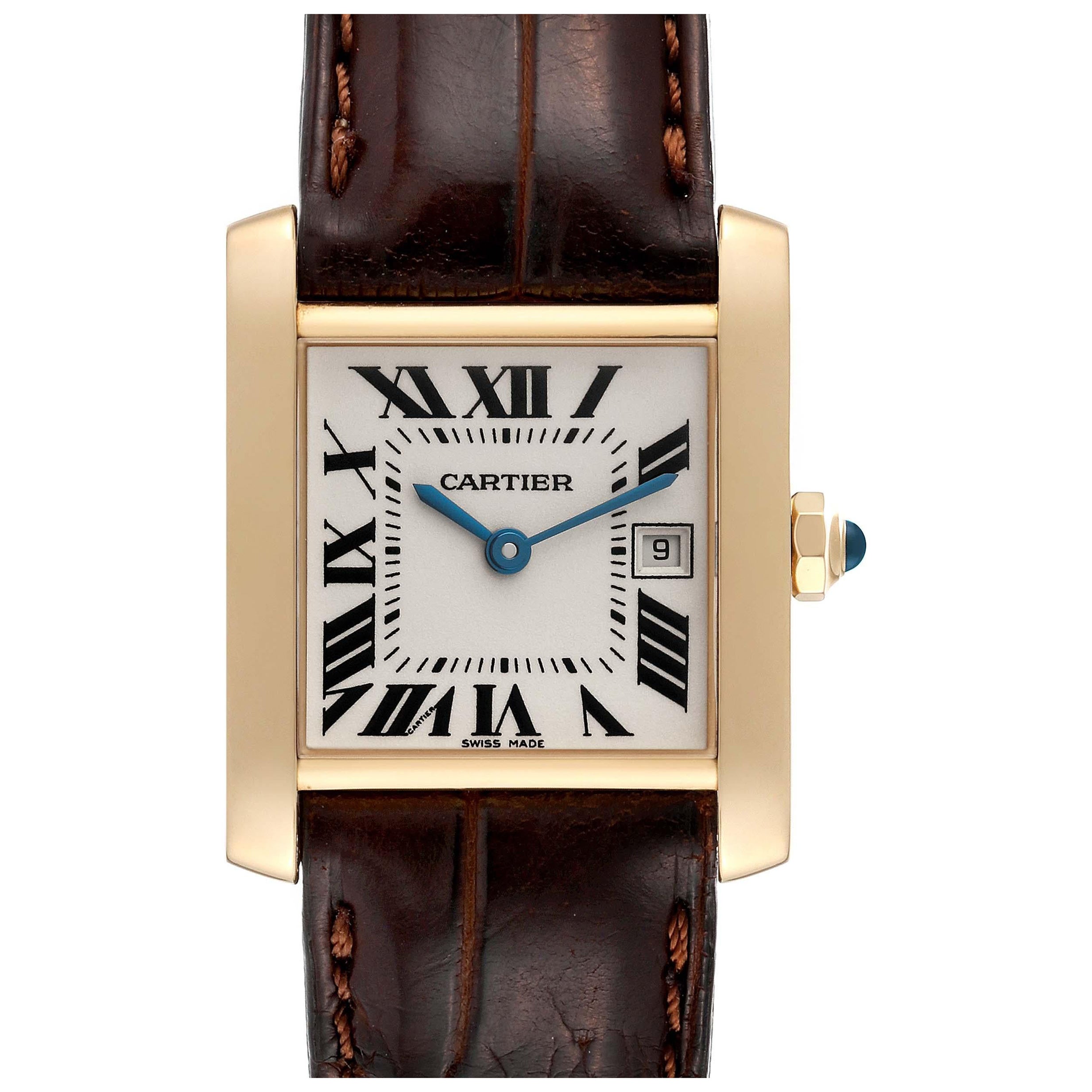 Cartier Tank Francaise Yellow Gold Ladies Watch W5001456 For Sale