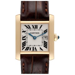 Retro Cartier Tank Francaise Yellow Gold Ladies Watch W5001456