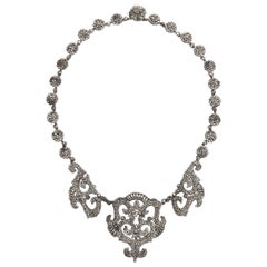 1820s Early Cut Steel Necklace 