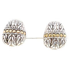John Hardy Estate No Original Back Ohrringe aus Sterlingsilber 18k Y Gold