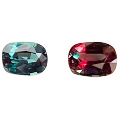 Alexandrite 0.26ct deep green to pinkish color change rare gemstone