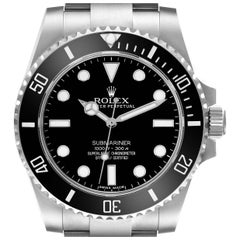 Rolex Submariner Black Dial Ceramic Bezel Steel Mens Watch 114060