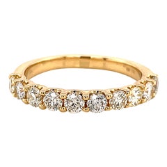 Alexander Beverly Hills, bague d'éternité en or jaune 18 carats avec diamants ronds de 0,90 carat