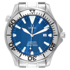 Omega Seamaster Electric Blue Wave Stahl-Herrenuhr 2265.80,00 mit Electric Blue Wave-Zifferblatt