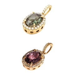 Enchanting 1.83ct Natural Alexandrite & Diamond Pendant Necklace