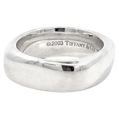 Tiffany & Co. 2003 Quadratischer Ring aus Sterlingsilber mit Kissenschliff
