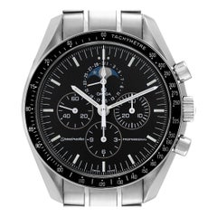Used Omega Speedmaster Professional Moonwatch Moonphase Steel Mens Watch Box Card