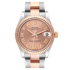 Rolex Datejust 31 Midsize Steel Rose Gold Roman Dial Ladies Watch 278271