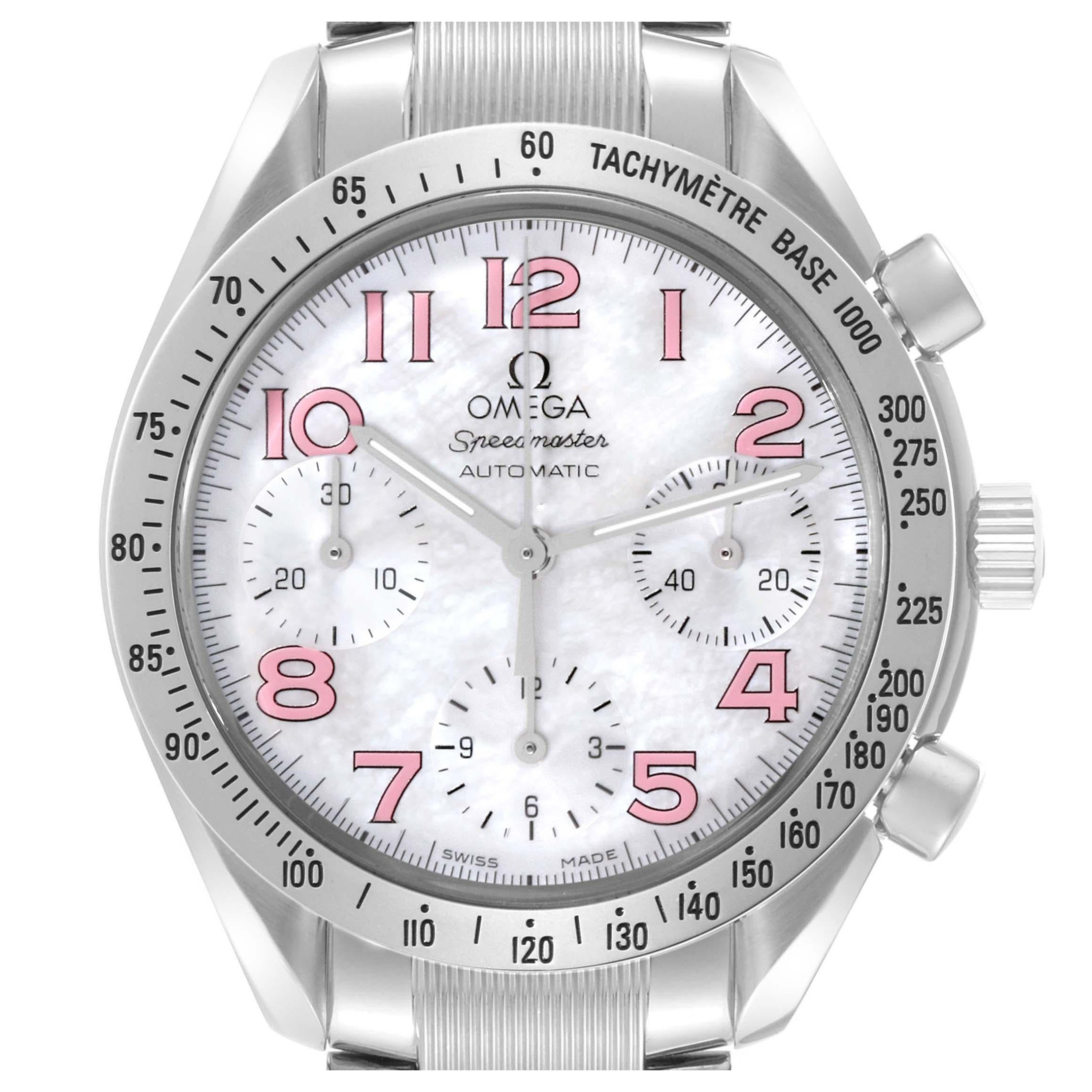 Omega Speedmaster Mother of Pearl Dial Steel Mens Watch 3534.74.00 Box Card