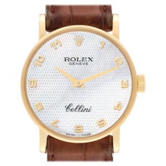 Rolex Cellini Classic Yellow Gold Mother Of Pearl Dial Mens Watch 5115