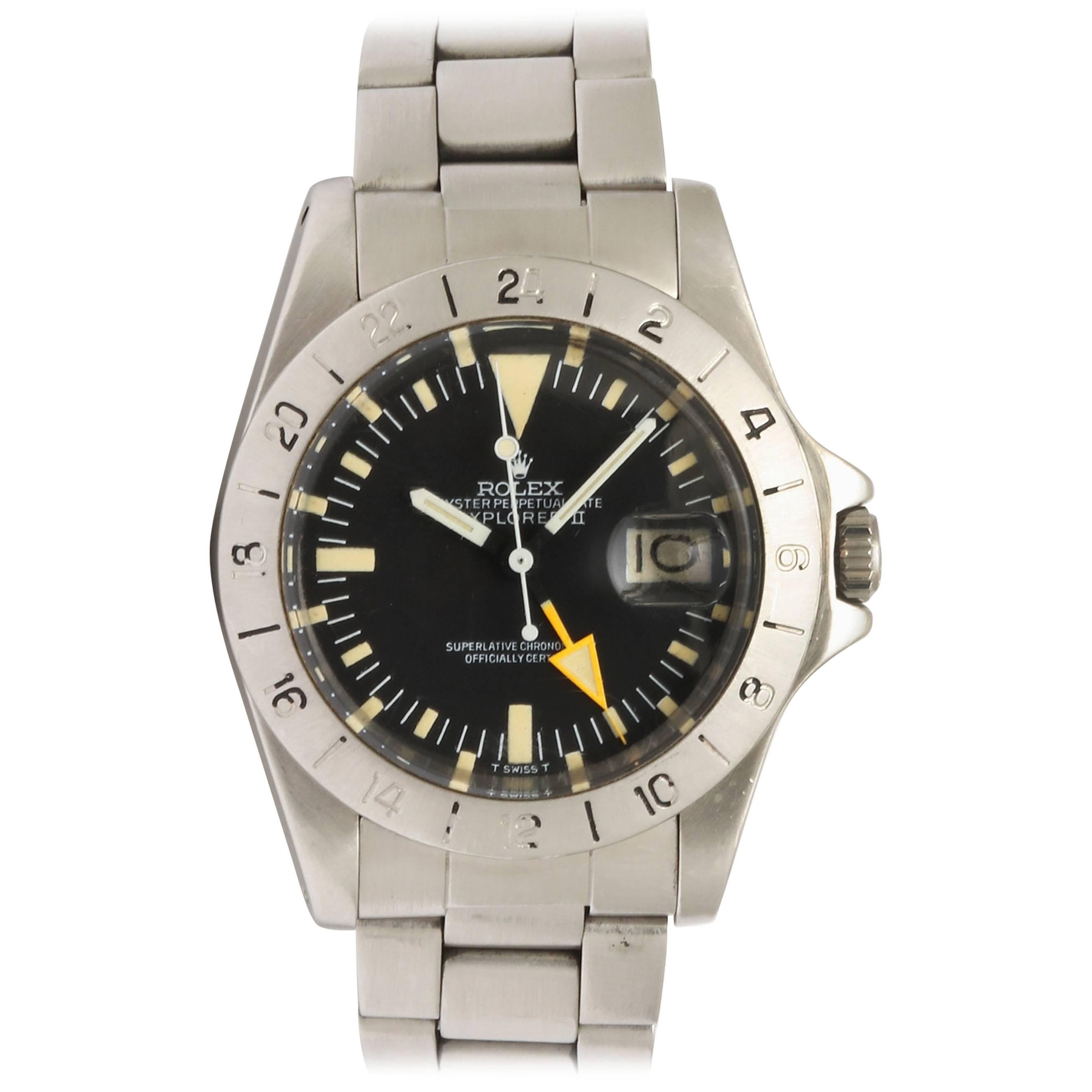 Rolex Stainless Steel Explorer II "Steve McQueen" Wristwatch Ref 1655