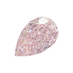 GIA Certified 1.25 Carat Fancy Pink Pear Cut Diamond