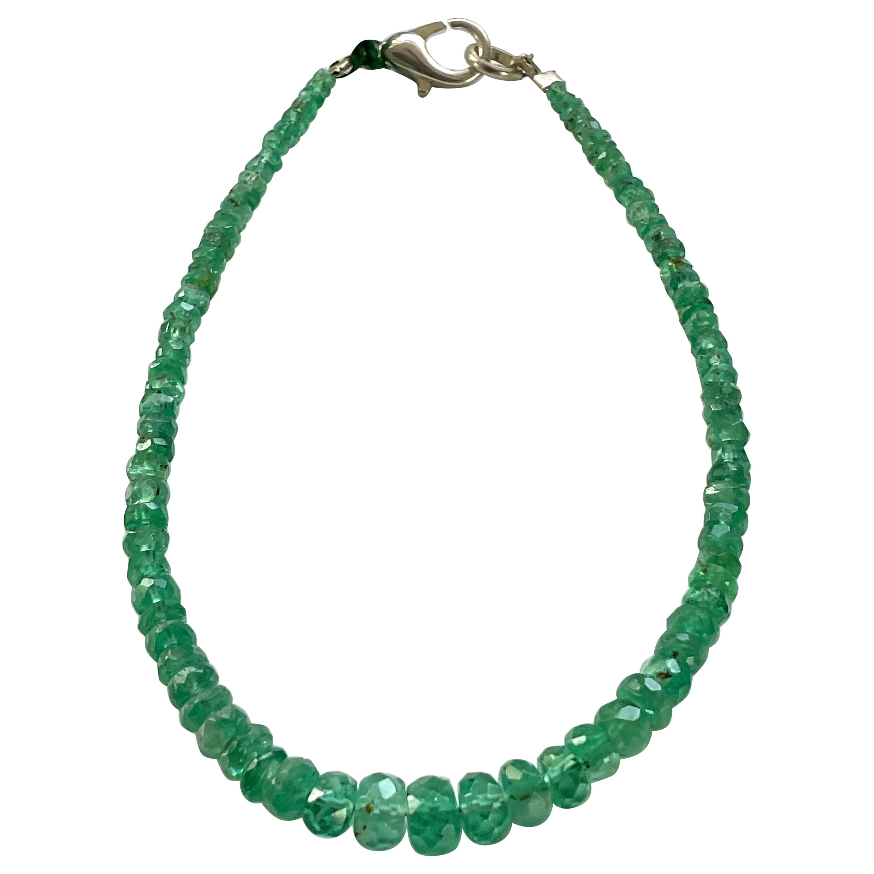 17,05 Karat Panjshir Smaragd Facettierte Perlen für feinen Schmuck Natürlicher Edelstein im Angebot