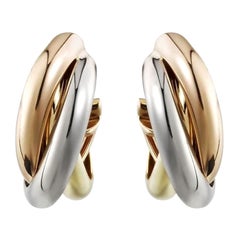 Cartier Boucles d'oreilles Trinity en or 18 carats