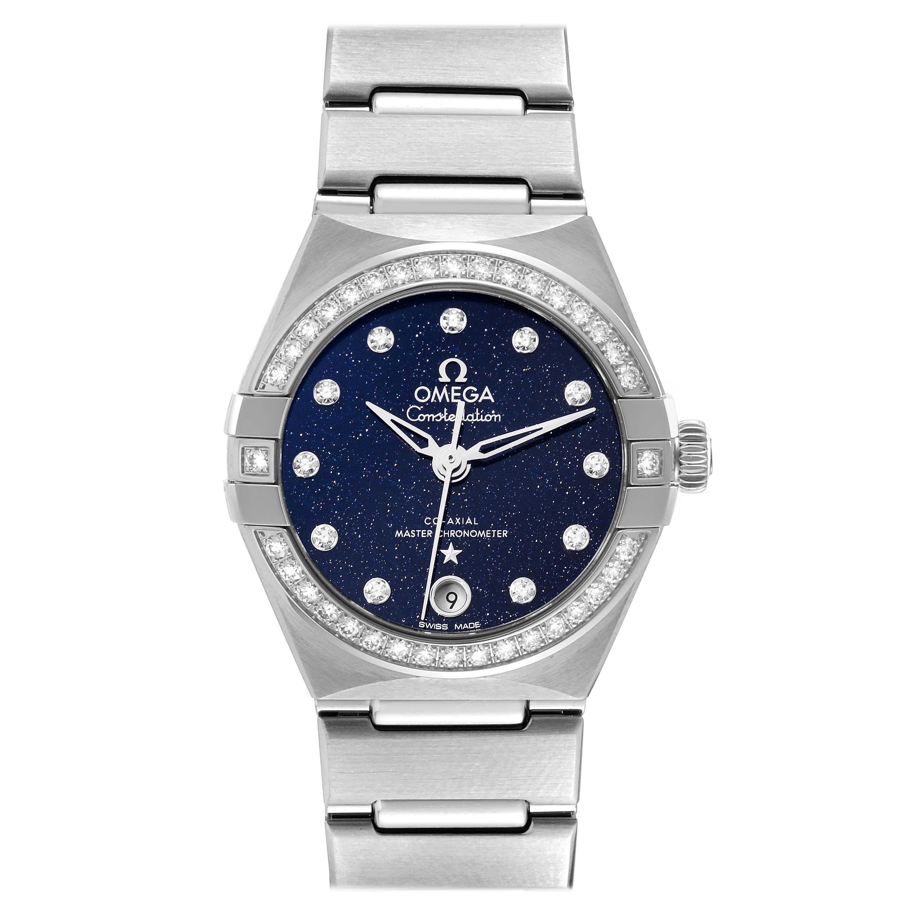 Omega Constellation Steel Diamond Ladies Watch 131.15.29.20.53.001 Unworn