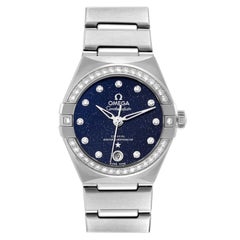 Used Omega Constellation Steel Diamond Ladies Watch 131.15.29.20.53.001 Unworn
