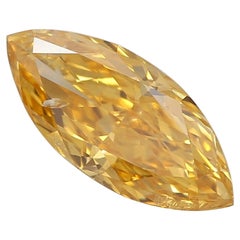 0,69-CARAT, FANCY VIVID ORANGE YELLOW, CUT DIAMOND I1 Reinheit GIA zertifiziert