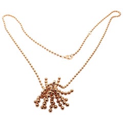 Cartier Paris Nouvelle Vague Diamond Rose Gold Pendant Necklace