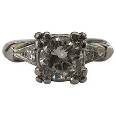 Mid-Century Three-Stone Diamond Ring 