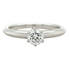 Vintage Tiffany & Co Diamond Engagement Ring 0.52ct