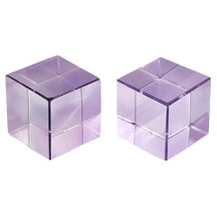 2 Amethyst Cube Cts 26.42 