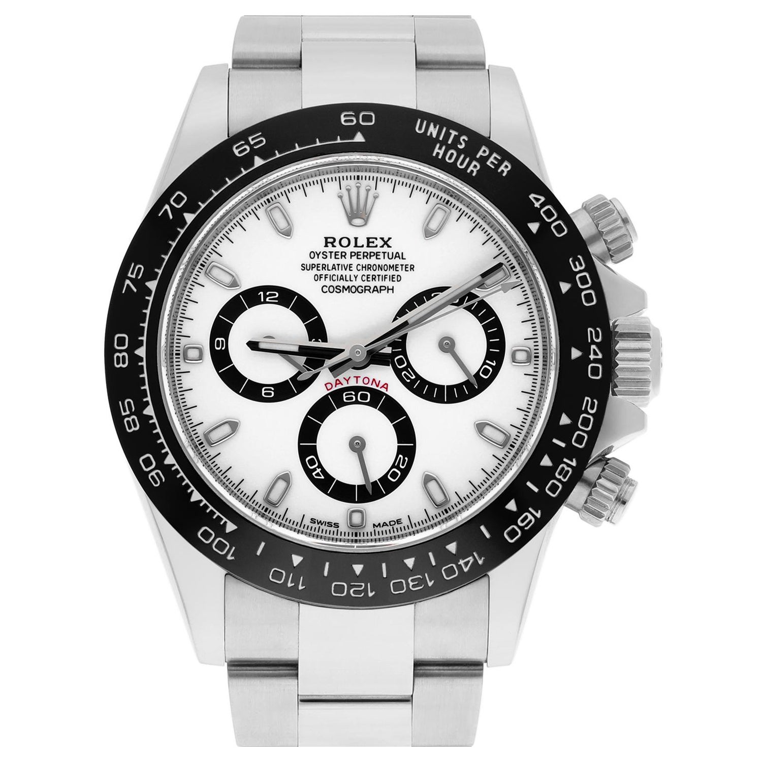 Rolex Panda Cosmograph Daytona 116500LN White Dial Box/Papers MINT For Sale