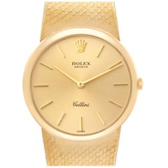 Rolex Cellini Montre vintage en or jaune pour femmes 653